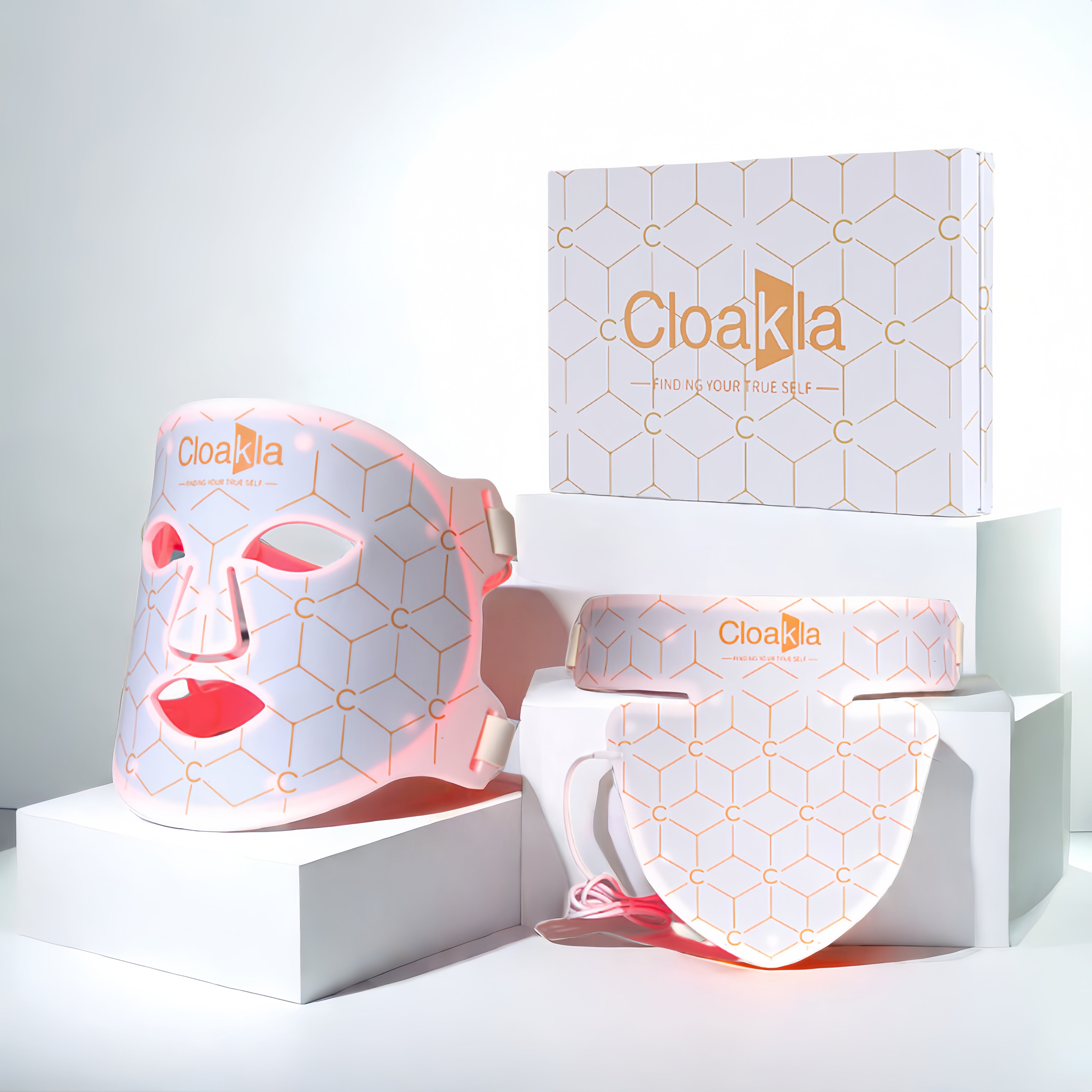 Cloakla K11 LED Red Light Therapy Face Mask & Neck Enhance