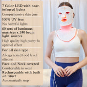 Cloakla K11 LED Red Light Therapy Face Mask & Neck Enhance