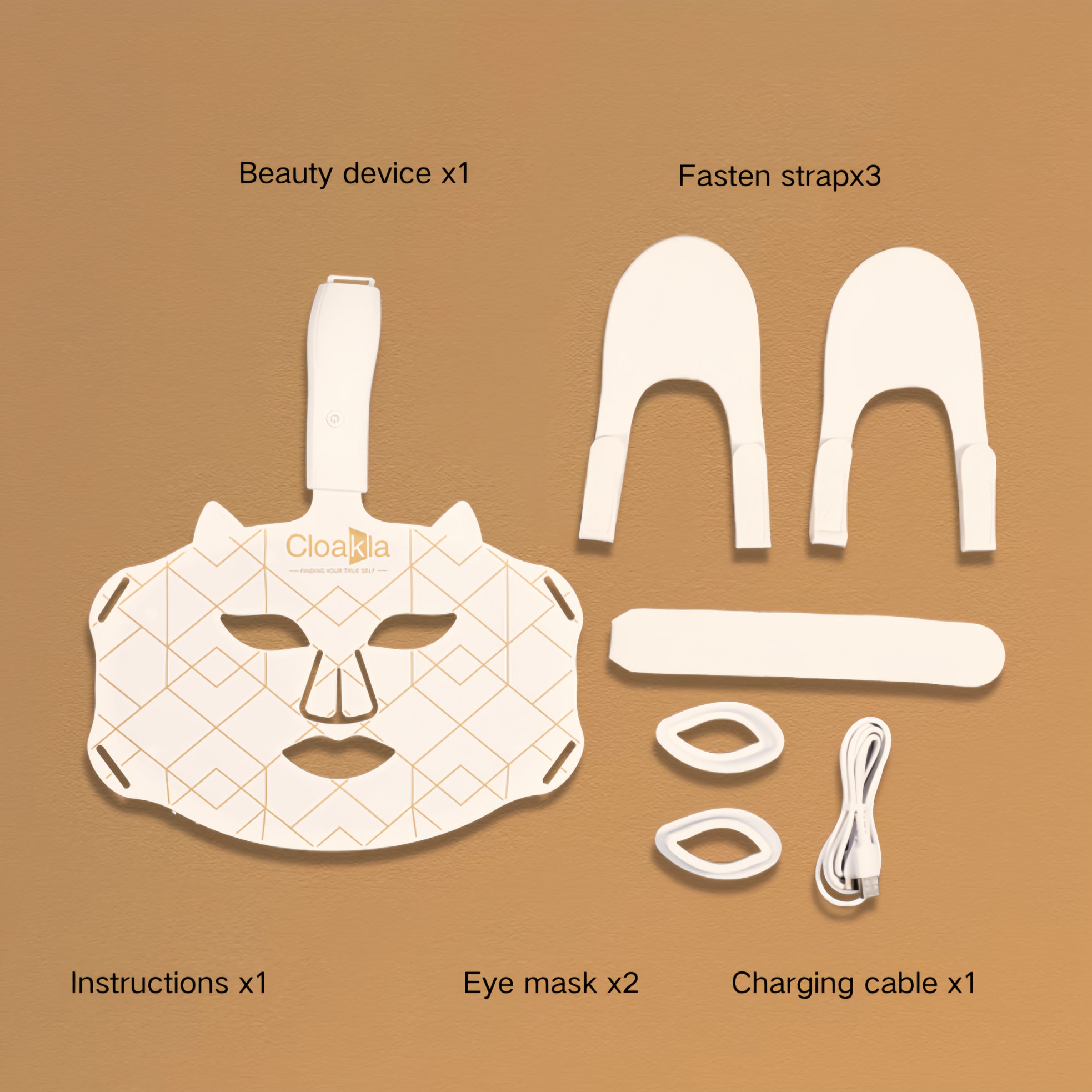 Cloakla C16 LED Wireless Red Light Therapy Face Mask